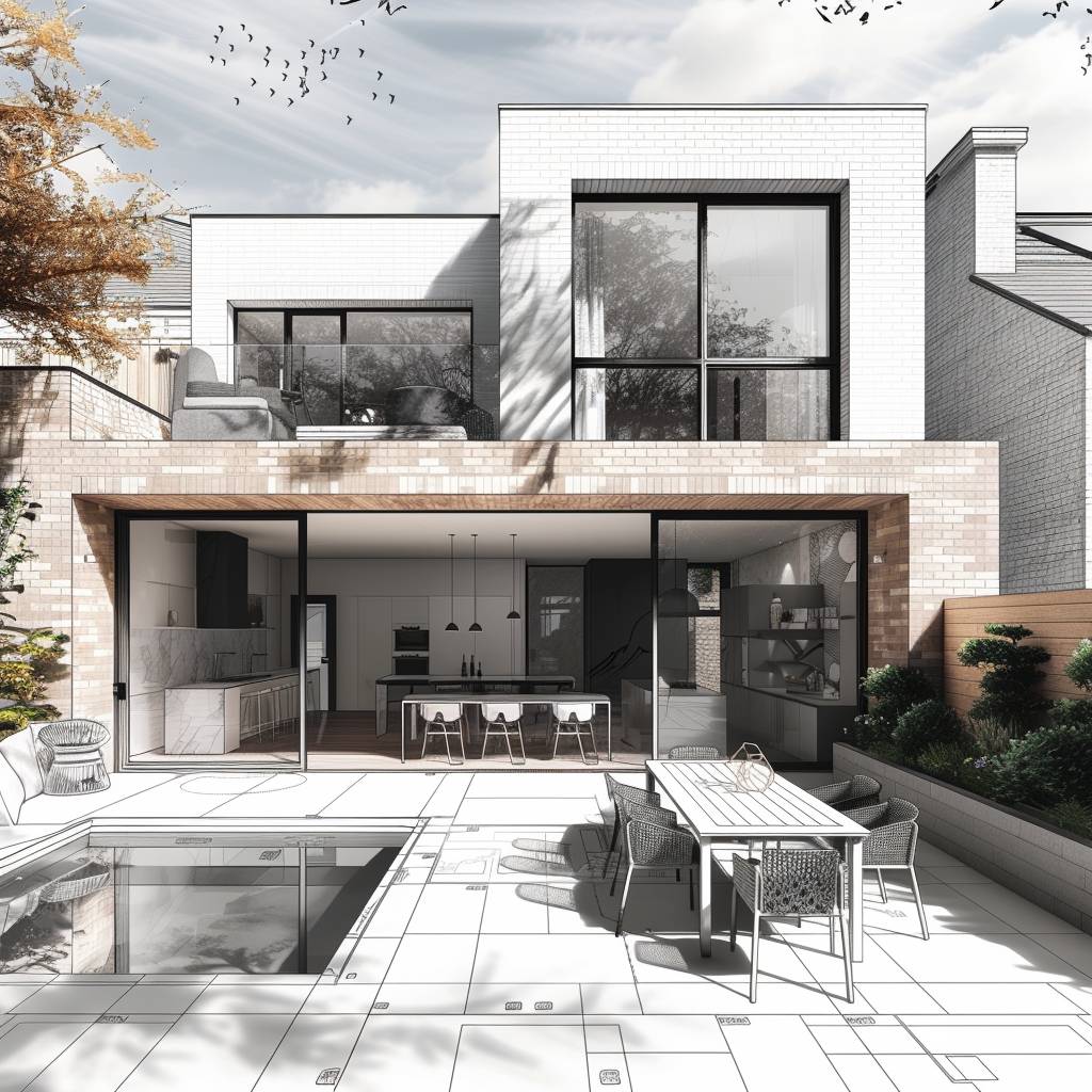 Residential architecture by Czarniecki Eco Design — spatial planning and natural materials for a London home